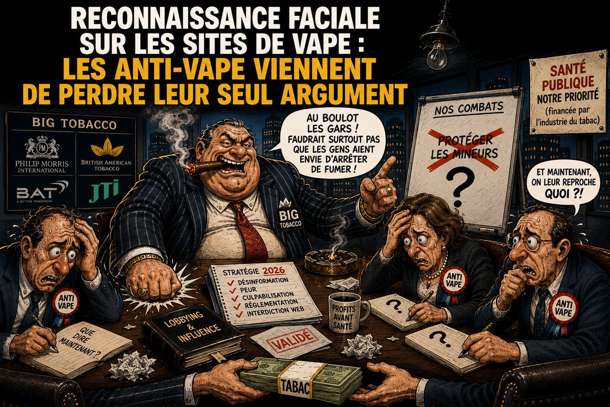Brice_LEPOUTRE's tweet photo. La vape en ligne verrouille l'accès des mineurs. Les anti-vape perdent leur unique reproche.
Comment vont-ils justifier leurs prochaines attaques ? 
 https://t.co/d1IrzBHKzY

#netuezpaslavape https://t.co/wNo9uftCwA