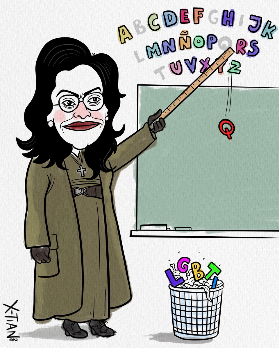 UnCaricaturista's tweet photo. La nueva vieja educación. 📏✝️ https://t.co/KQbkDnCCan