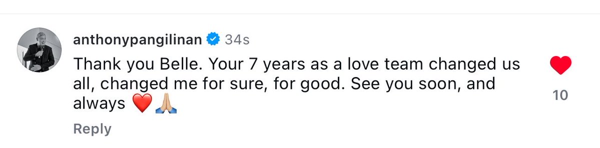 donbellechemy's tweet photo. “thank you belle, your 7 years as a love team changed us all, changed me for sure, for good. see you soon, and always. ❤️🙏🏼”

tito a 🥹 #donbelle https://t.co/6rqa4q9eWl