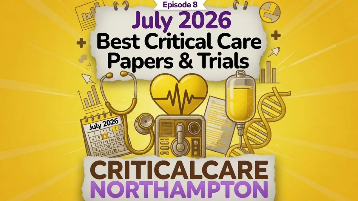 Wilkinsonjonny's tweet photo. Here's the latest edition of Critical Care papers everyone is talking about!

#FOAMed #POCUS #FOAMcc 

https://t.co/3hfrOG1Qsa https://t.co/La1LgSAN90