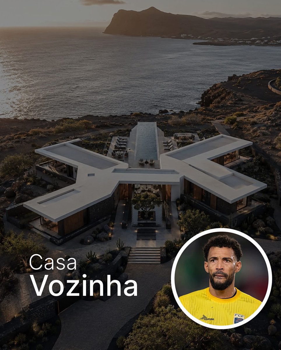 XekiHlongwane's tweet photo. Casa Vozinha, a modern private residence concept imagined on the volcanic coastline of São Vicente, Cape Verde 🇨🇻
