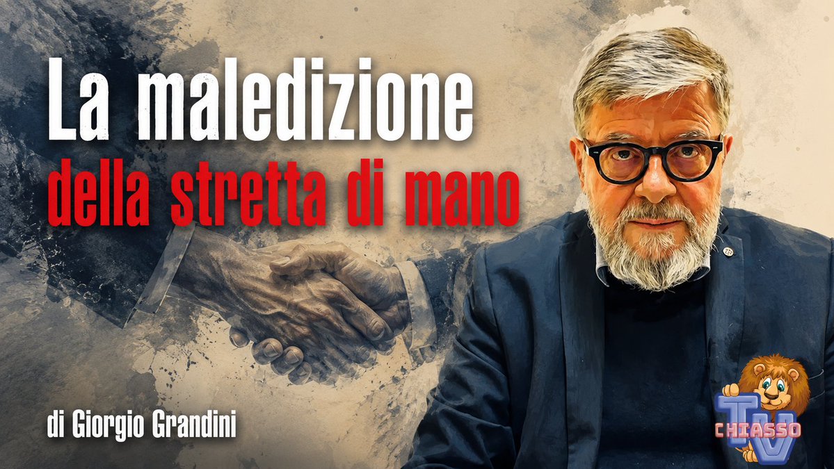 ChiassoTv's tweet photo. La maledizione della stretta di mano "morta": la satira di Giorgio Grandini ispirata ad Agatha Christie https://t.co/OaGNlIdnim https://t.co/mZcO9x2L2V