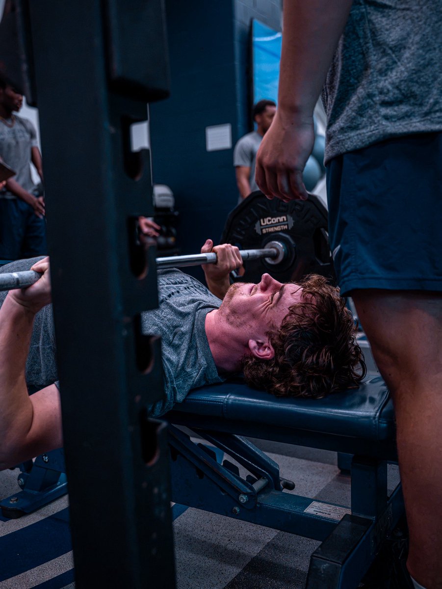 UConnFootball's tweet photo. Trying to bring those strength ratings up! https://t.co/1uEMS3xgqf