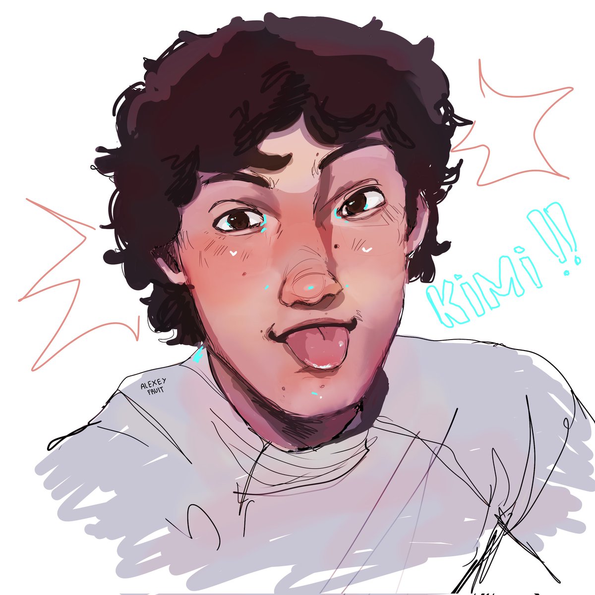 AlexeyFruit's tweet photo. 😋😋😋 
#KimiAntonelli #F1 #Formula1 #Art #Fanart https://t.co/TngTKhV4w7