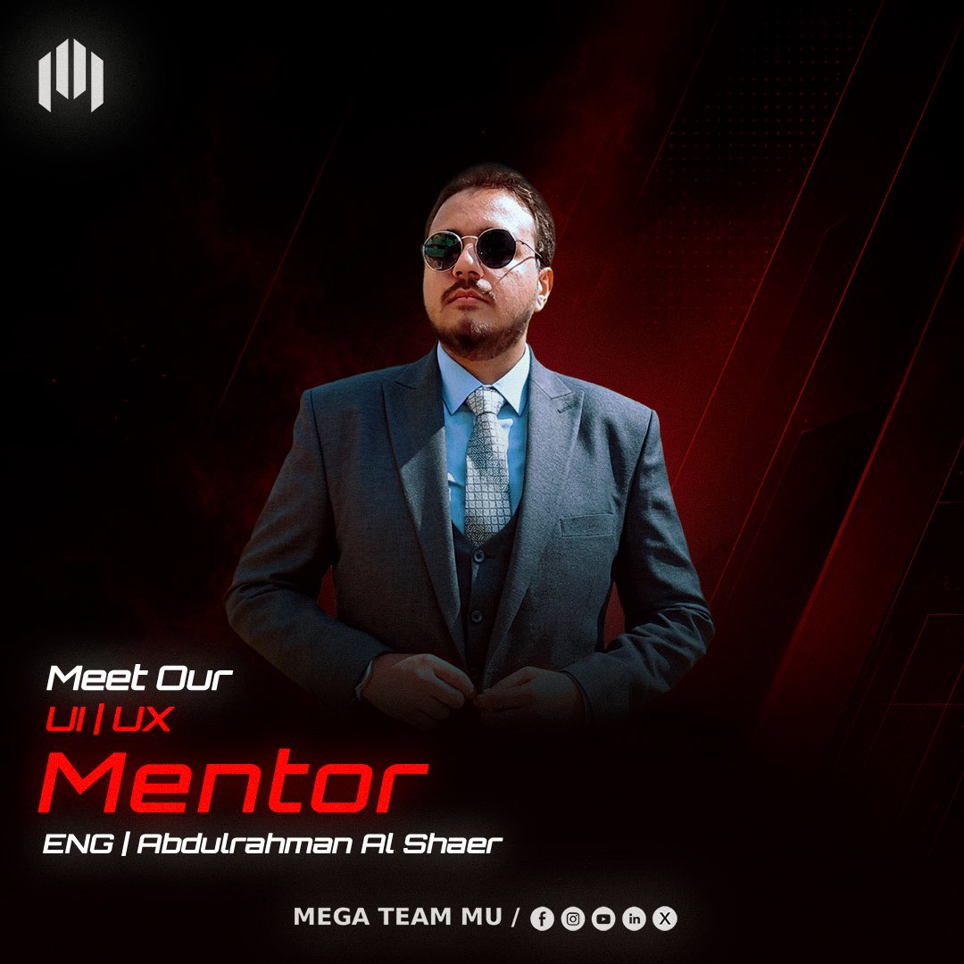 MegaTeamMU's tweet photo. Meet Our UI/UX Pit Crew
Eng. Hassan Gad, Eng. Samar Mansour, Eng. Abdelrahman El Shaer
#Red_Dev
#MEGA_Team
#Shaping_Futures
#Empowering_TechMinds
#Fueled_By_Code_Driven_By_Innovation https://t.co/Hk4cEtEqK3