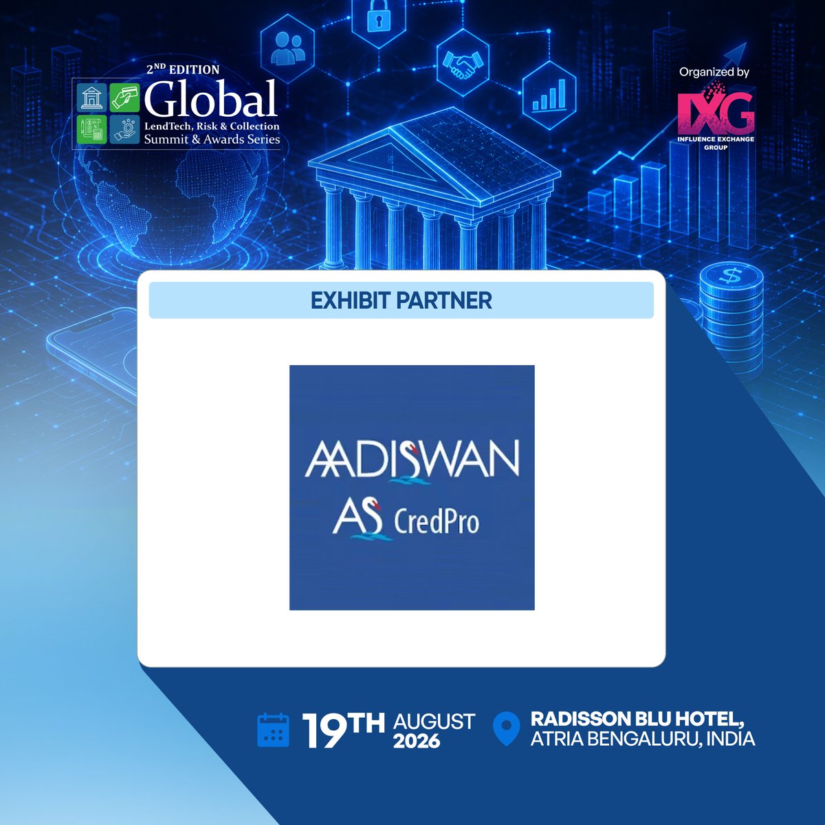 IXG2024's tweet photo. Cross‑collateral calculations. Term sheets. Credit notes. Automated decisions.
Meet @Aadiswan - AS Credpro - Exhibit Partner at #2ndixglendtech
🎟️https://t.co/X2ONzZuI29
#ilendtechseries #Aadiswan #CredPro #LendingTech #Underwriting #DecisionEngine #Fintech #DevOps2026 https://t.co/uZyBAVyT9Q