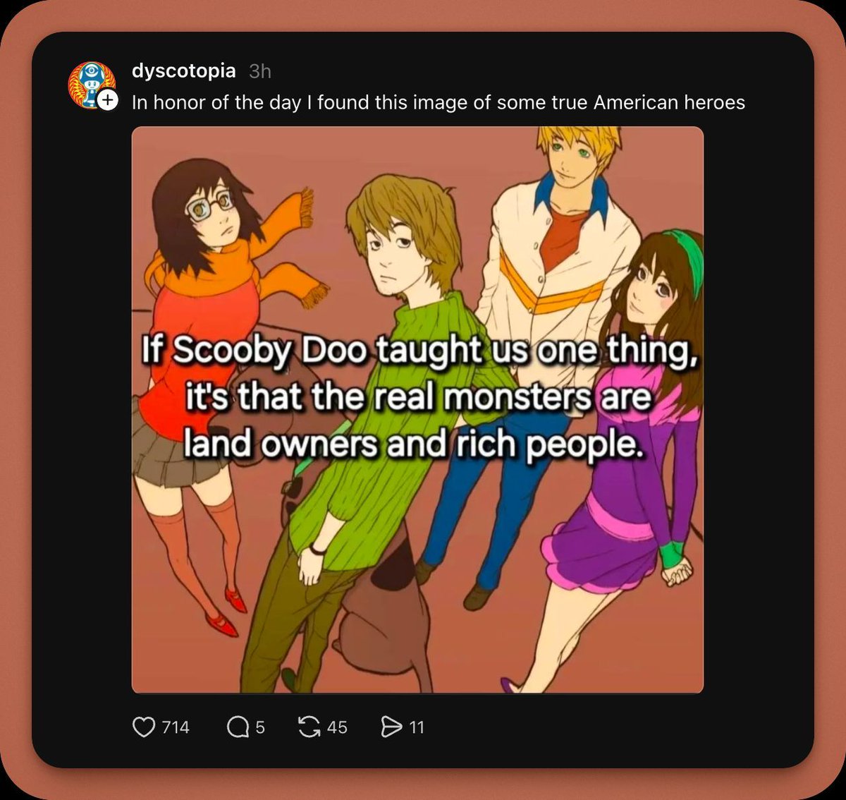 MoronMining's tweet photo. > leftists looking for support for their world view

"How can I oversimplify this children's cartoon?" https://t.co/wcXNQCQAGC