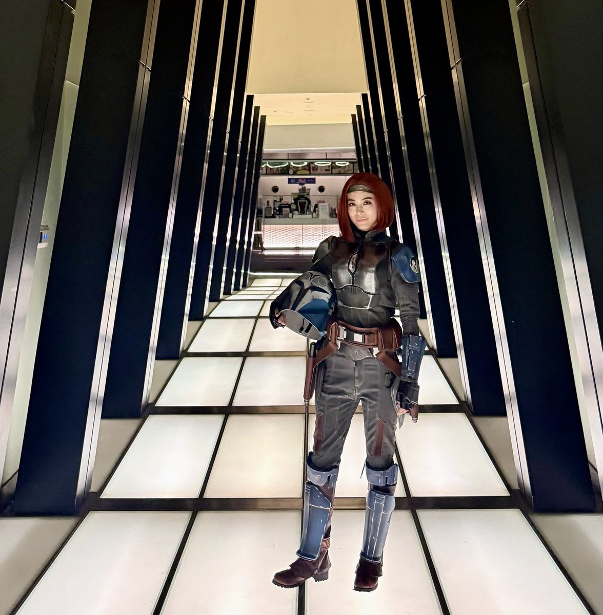 maytheforcebwmy's tweet photo. ボ・カターン・クライズのコスチュームを作りました🪡

同じナイトアウルでも以前作ったコスカ・リーヴスとデザインがけっこう違うのでほぼ作り直しでした。
マンダロリアン シーズン4待ってるよー🥳
※5月のレッドカーペット&amp;上映イベントです https://t.co/ANUSELua5R