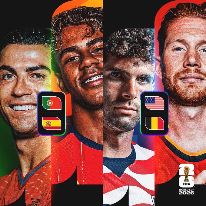 leejon1980's tweet photo. You don't want to miss these matchups 👀 #FIFAWorldCup https://t.co/pVhSA0jyfV