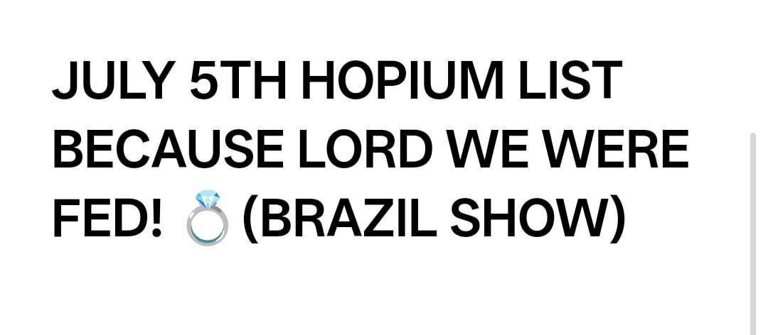 engene456005's tweet photo. Hopium for my baddies 😋✨️
(NOT mine) https://t.co/GvfVjghL3R