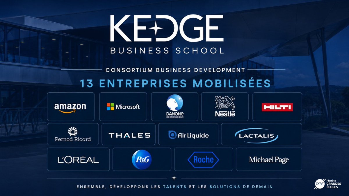 DZerroudi's tweet photo. Dans un marché de l’emploi plus tendu, où les codes du commerce, de la vente et du business development sont profondément transformés par l’IA et la data, @KedgeBS lance un consortium avec 13 entreprises 👏🏼

L'article complet sur @PlaneteGe : https://t.co/0QQoRTtcJD https://t.co/KLPHYa8HcQ