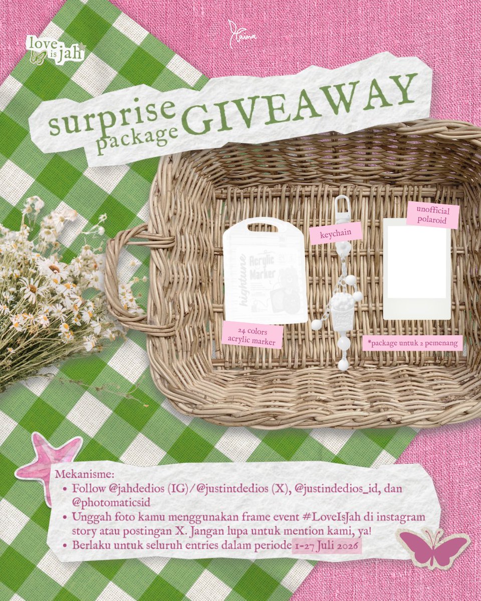 justindedios_id's tweet photo. #LoveIsJah - SURPRISE PACKAGE! 🎁 

Yuk, ramaikan ulang tahun Justin menggunakan frame kami! Kamu akan mendapatkan kesempatan untuk memenangkan surprise package, loh! 🤫

Check it out, good luck ⋆.˚ 𓇼

Pagd1latKo birthday MoNa
@justintdedios #justin
#SayoPaR1nJustin https://t.co/puuQHJSB9X