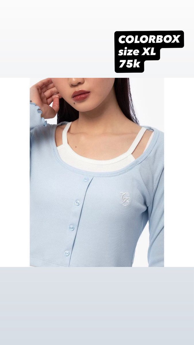 tcinkery's tweet photo. @forc3js aku ada ni kak size XL dari colorbox https://t.co/IZZYUMl1JL