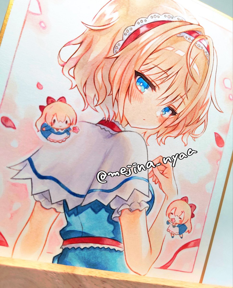 mejina_nyaa's tweet photo. 初描きアリスφ(*￣▽￣*)
原画はキラキラしてます⭐️

#東方Project #アリス・マーガトロイド https://t.co/sDFTw730NT
