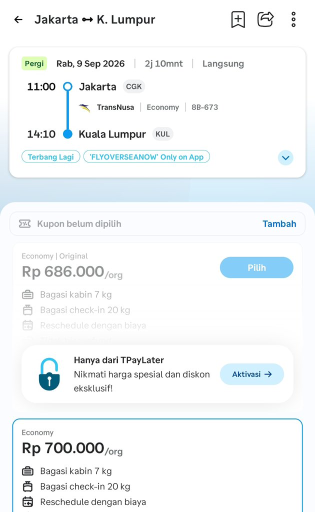 queerisy's tweet photo. bentar... ini ke Kuala Lumpur dari Jakarta cuma 700K??? 😭😭 jujur yah.. OKE BGT.

yang mau jalan-jalan ke KL ambil PROMONYA DI SINI YAA: https://t.co/u2q2KzQsKA

sekalian aku mau rekomendasi penginapan di KL yang strategis + MURAHH buat sendiri / keluarga🇲🇾 https://t.co/RzGQw3L3RL