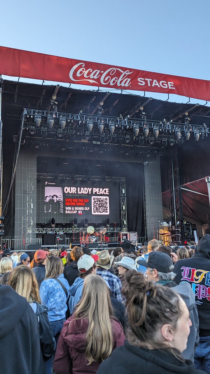 LotusWolfPod's tweet photo. @LotusWolfPod Pictures from yesterday's show by @OurLadyPeace at the @CalgaryStampede Great show as usual dudes!! 😎👍 https://t.co/1twBbS0rCv