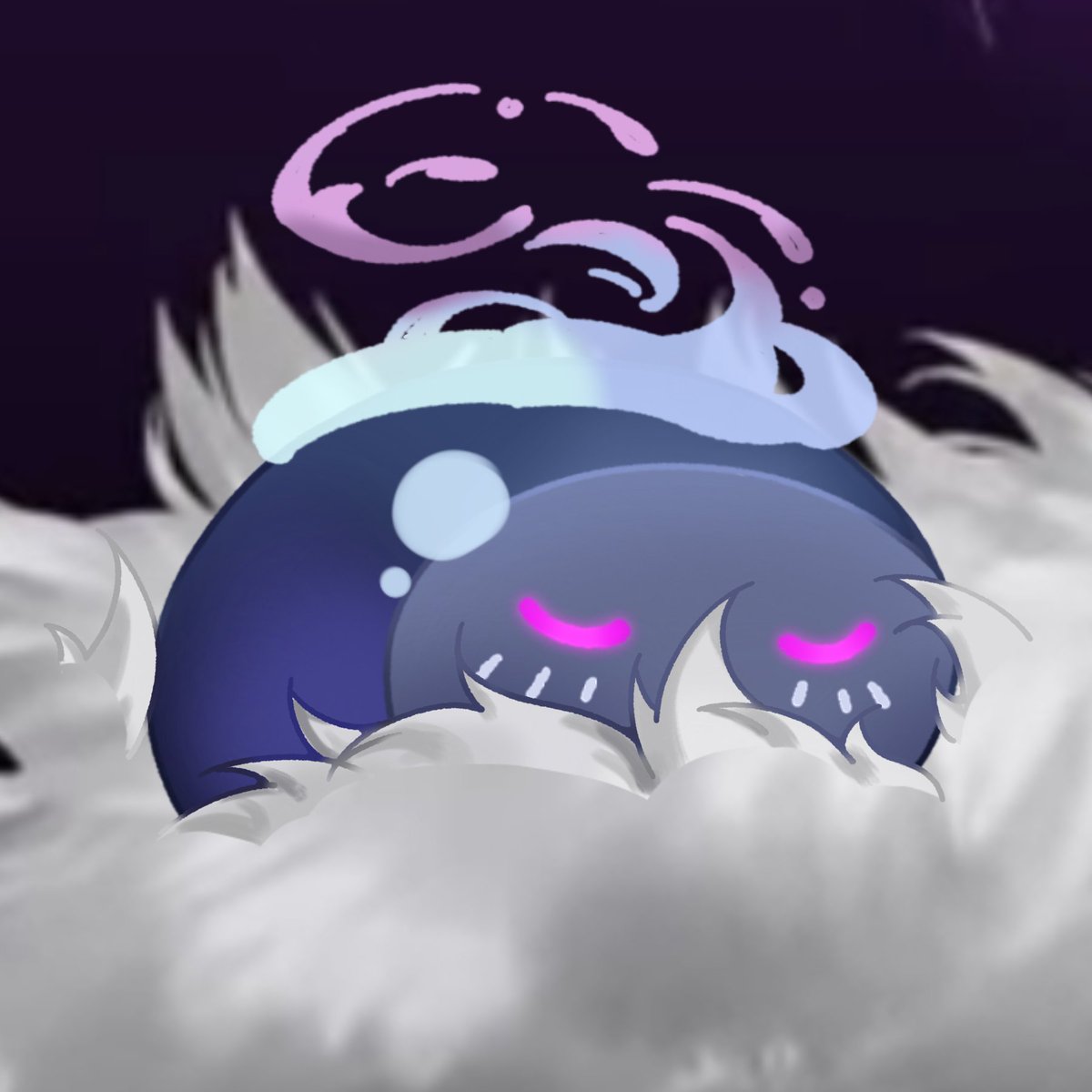 Garnet095882's tweet photo. #Vantalism #Vantarsenal 
The fluffy part in the new outfit looks like a great place to nap, so I made a eepy crew asset🥺💜 https://t.co/Jm0KgGV5MG