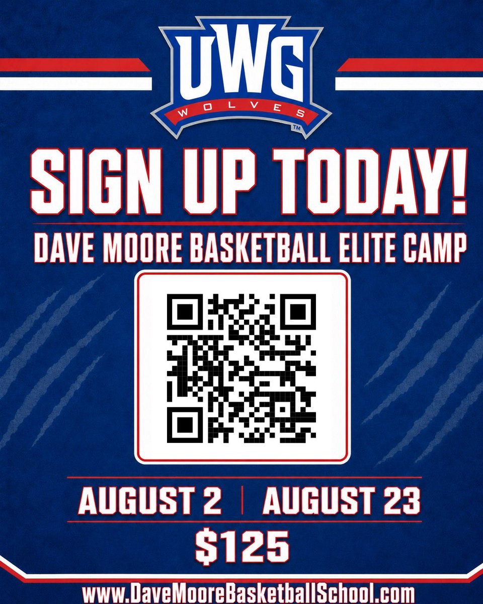 UWG_MBB's tweet photo. Elite Camp #1 is just around the corner! Visit our website (🔗 in bio) or contact us with questions TODAY! https://t.co/CamIew5SUD