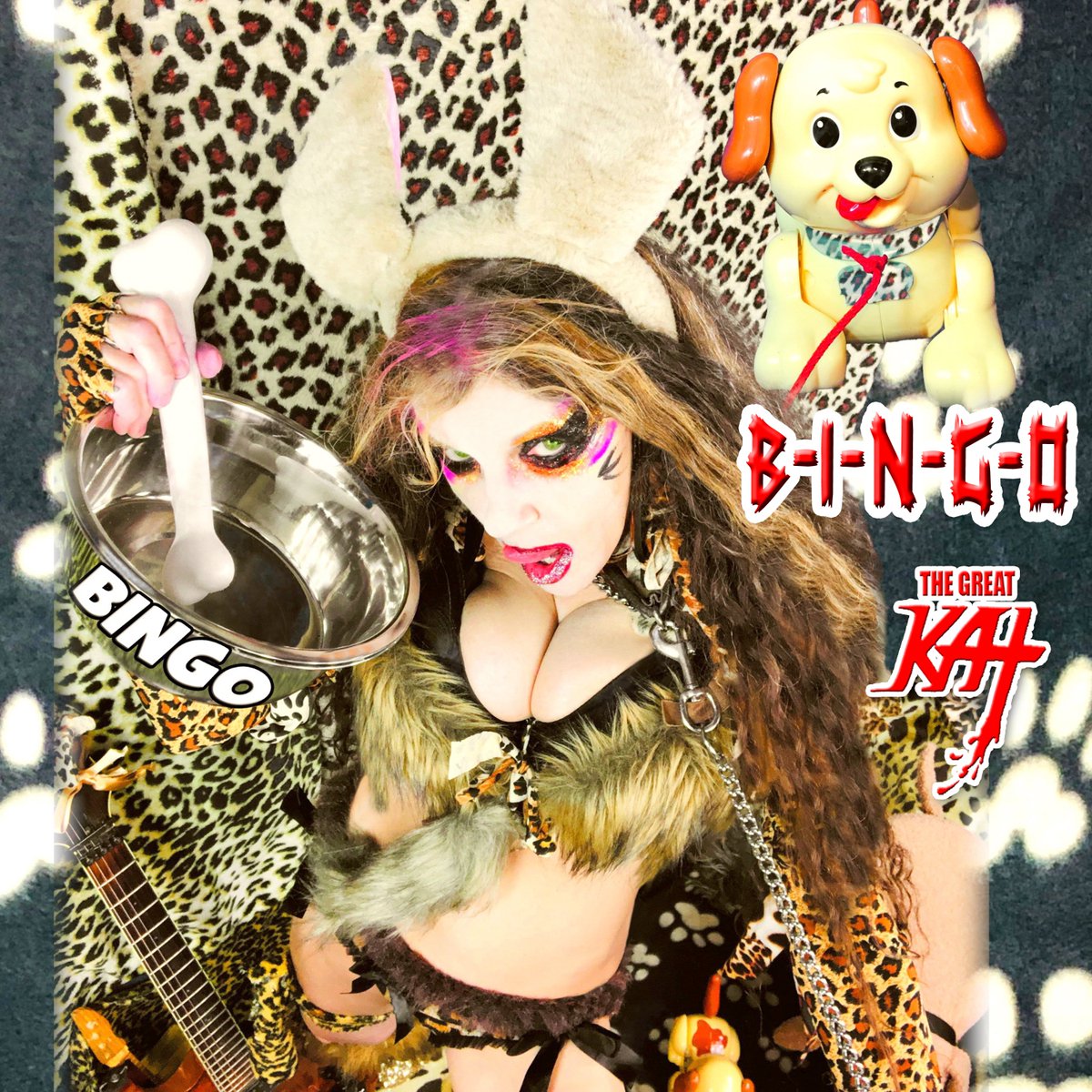 greatkatguitar's tweet photo. “B-I-N-G-O” New Single by The Great Kat!
Hot Shred #Puppy The Great Kat Shreds “B-I-N-G-O” and it’s BARKING GOOD DOG FUN!
World Premiere on SPOTIFY https://t.co/lTHcRFKW9Y
“B-I-N-G-O”, the famous traditional song about a Farmer’s dog, published in the 1700s
#DOGS #PUPPIES #BINGO https://t.co/FG3ojPluSL