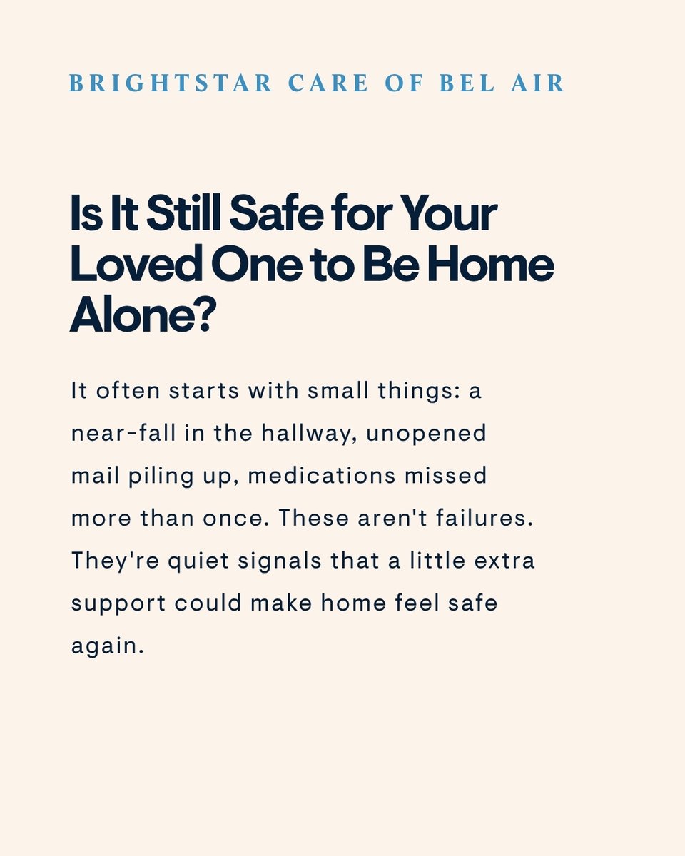 MTambo410's tweet photo. When does "helping out" become "not enough"? A near-fall, missed meds, constant worry… those are the signs.

Here's how to start the conversation before a crisis decides for you:

https://t.co/GUlPVcawdR

#SeniorCare #AgingAtHome #BrightStarCareBelAir https://t.co/PdaWwyUZm1