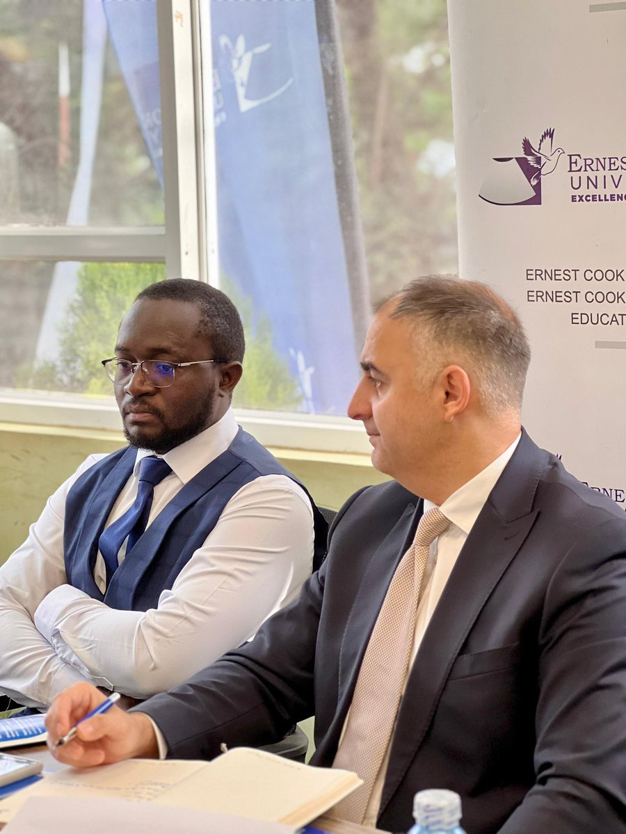 EcureiUG's tweet photo. Building Global Partnerships for a Brighter Ernest Cook University.🌍

On 26th June 2026, Ernest Cook University held a strategic meeting with the Country Director of TIKA Uganda, Mr. Murat Cetin to explore opportunities that will shape the future of Ernest Cook University. https://t.co/NGfzCGmLn0
