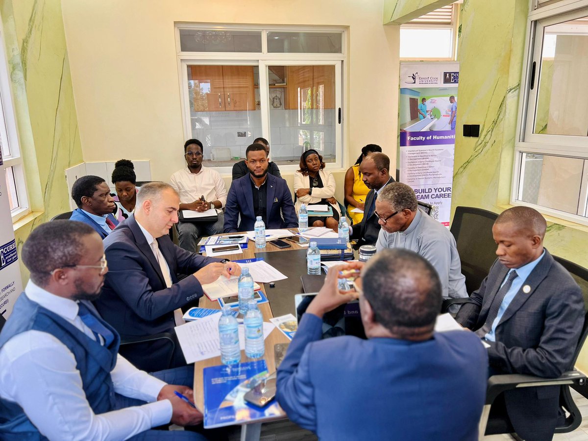 EcureiUG's tweet photo. The discussion focused on potential collaboration in Biomedical and 3D Laboratory technologies, Early Childhood Development support programmes, student exchange programmes and other innovative initiatives aimed at strengthening education, research and healthcare training. https://t.co/yHLMLAQNzv