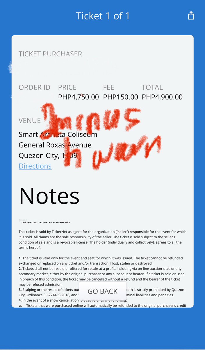 2minushwan's tweet photo. wts lfb onhand ph

☆ Zara Larsson Midnight Sun 2026 in Manila
⤷ ₱4,900 (srp + online fee)
⤷ upper box sec. 401, row 8, seat 1
⤷ oct 30, 2026

will send e-ticket via email

- DOP: payo
- MOP: maribank, gcash, maya
- reply dm 

#ZaraLarssonInManila

zara larsson concert mnl ph https://t.co/y0Nk11Y0fv