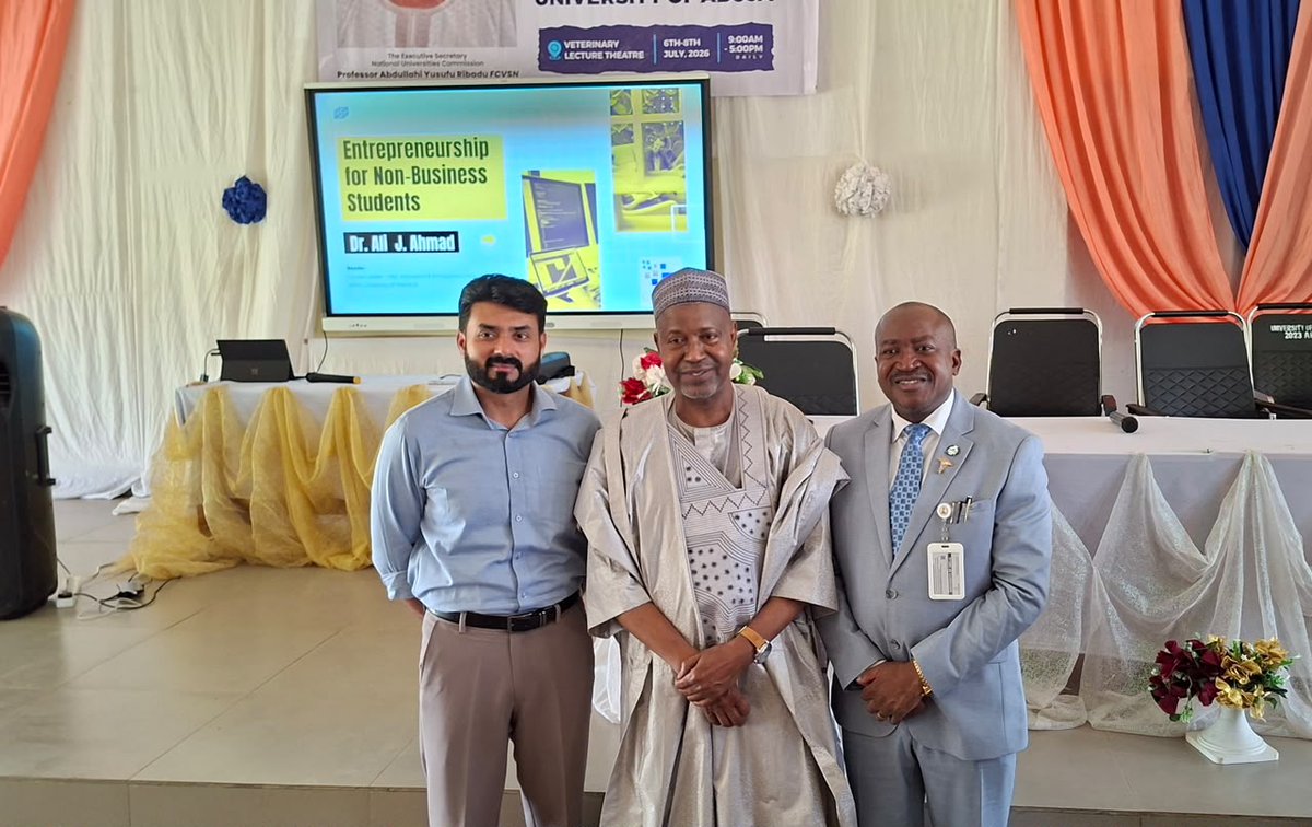 OfficialNUC's tweet photo. Entrepreneurship education must move beyond theory to practice if Nigerian universities are to produce graduates who create jobs, solve problems and drive innovation.

This was the central message from the Executive Secretary of the National Universities Commission (NUC), Professor Abdullahi Yusufu Ribadu, FCVSN, as he declared open, today, the three-day training on Teaching Entrepreneurship Using Effectuation at the University of Abuja.

The Executive Secretary reaffirmed the Commission's commitment to embedding practical, action-oriented entrepreneurship education across Nigerian universities through the Core Curriculum and Minimum Academic Standards (CCMAS). He noted that the training supports the effective implementation of the CCMAS by equipping lecturers with innovative approaches to nurturing entrepreneurial mindsets, resilience and creativity among students across all academic disciplines.

He stressed that entrepreneurship education should provide students with practical learning experiences that build the confidence to identify opportunities, solve real-world problems and create value in an increasingly innovation-driven economy.