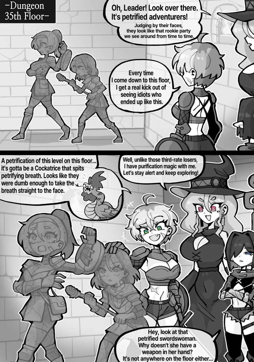 Omeok911's tweet photo. The Abyssal Dungeon and the Adventurer Party (9) https://t.co/Eig4UIZtap