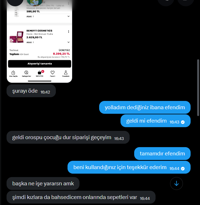 calarasto's tweet photo. yine bi sephora sepeti geldi, para harcamayı bilen kişinin hali başka oluyor haftanın ilk günü 9bin ile başladım ciddi finansal köle arayan kira alışveriş fatura ödetmek isteyen gerçek kişiler dm https://t.co/4bu2MAoXEk