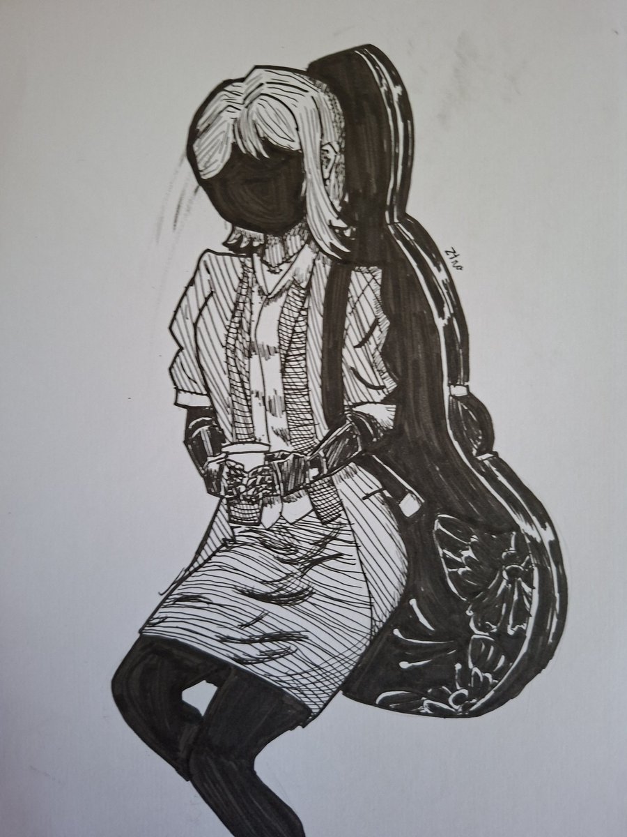 Ztraarts's tweet photo. FauFau but I missed a brushstroke and I got into a panic and then I covered her entire face with blackness from the abyss of shame https://t.co/8okJpA1pWl