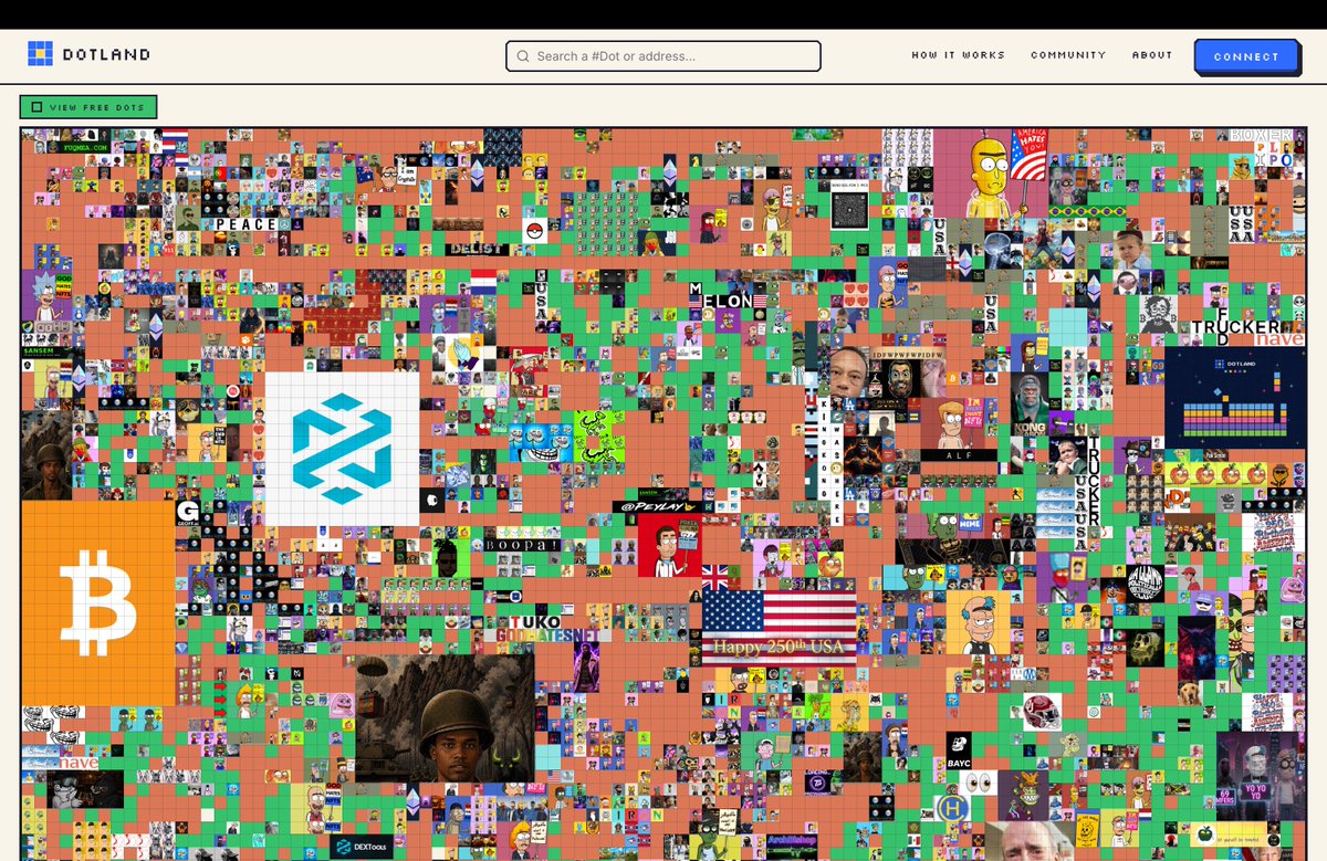 Peylay's tweet photo. Every Dot claimed is one less anyone else can own.

Just one more 1x1 before they're history.....

#EatDots 🍴🟡

https://t.co/mlwxA1Q6cj https://t.co/Z2ThQGcAuk