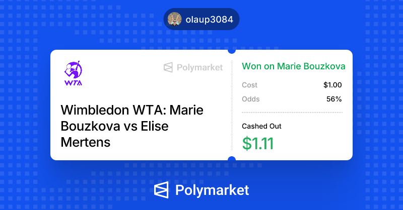 chaster72's tweet photo. I just won on @Polymarket. https://t.co/7UjNRraMpa https://t.co/wFkbAOffLi