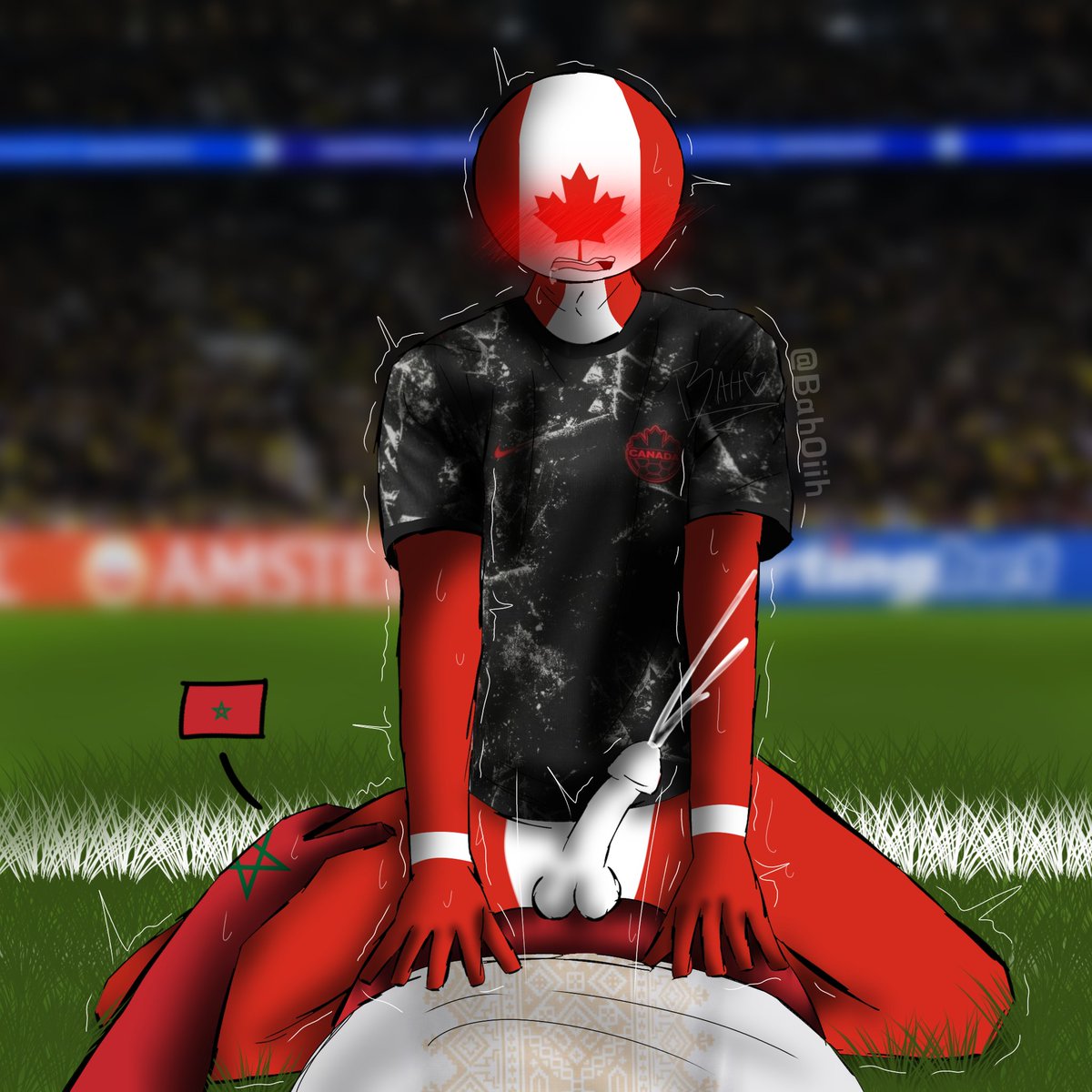 BahOiih's tweet photo. 🇨🇦 Canadá X Marrocos 🇲🇦
CHEGAMOS A +500 SEGUIDORES
✨️✨️✨️
Não consigo agradecer o suficiente a vocês, MUITO OBRIGADO!!! 💞
#countryhumans #countryhumanscanada #countryhumansmorocco #canada #morocco #countryhumansworldcup #WorldCup2026 #FIFAWorldCup #nsfw #worldcup #yaoi https://t.co/nMRYWlUzcD