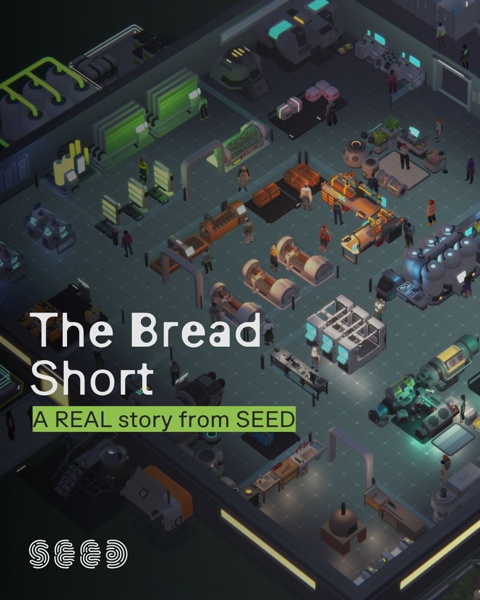 seedmmo's tweet photo. In one playtest, a player cornered the bread market and jacked up prices.

Another player brought down the monopoly with an ‘inventive’ tax policy. Soon, the government fell!

None of it scripted. It's what happens when players share a real economy.  https://t.co/rV6KPgNE5a https://t.co/4x80bSm0LF