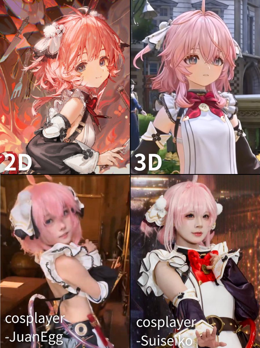 CasualCosGamer's tweet photo. Different forms of cute maid with fluffy hair, which one do you pick?
Cr.Suiseiko,JuanEgg
#SilverPalace #AX2026 #Alf #Cosplay https://t.co/G2VEdaY0Ld