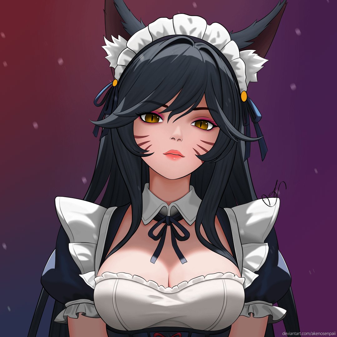 BurrowKitsune's tweet photo. The barbarian doesn't look amused, but she is in the outfit this Monday for the job... so... enjoy.

#maidmonday https://t.co/BFdIa1PV21