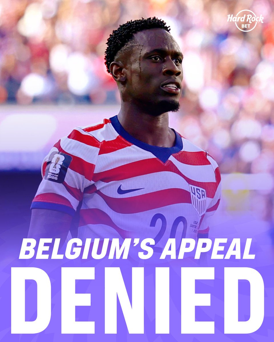 HardRockBet's tweet photo. Belgium's appeal has been DENIED. 

Balogun will be playing tonight 🇺🇸 https://t.co/c5lJlij2Uz