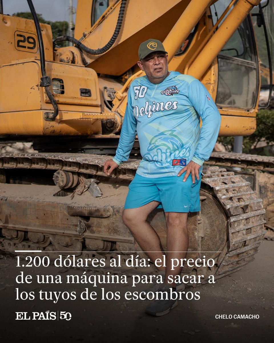 elpais_america's tweet photo. La estrella del béisbol venezolano Eliezer Alfonzo monta su propio operativo en La Guaira para rescatar a su esposa y su hija. Tiene comida, tiene cinco máquinas pesadas y 50 hombres a su cargo. Ha formado un equipo de logística propio ante las limitaciones del Estado https://t.co/FHrIullyW5 

🖋️ @MariaMartinD