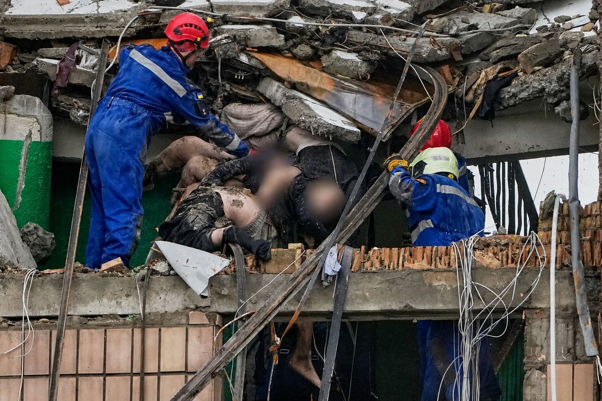 Svyrydenko_Y's tweet photo. Whatever you are doing at this moment, pause for a minute to look at this photograph.

This is not history. This is Ukraine today.

After last night's Russian attack on Kyiv, I extend my deepest condolences to every family that has lost a loved one. Among the victims was this family, whose lives ended together.

This photograph is more than a record of a crime. It is evidence of what Russia continues to bring to our land and our people.

May the world never avert its eyes. May every nation see, remember, and understand exactly what and why Ukraine is fighting.
