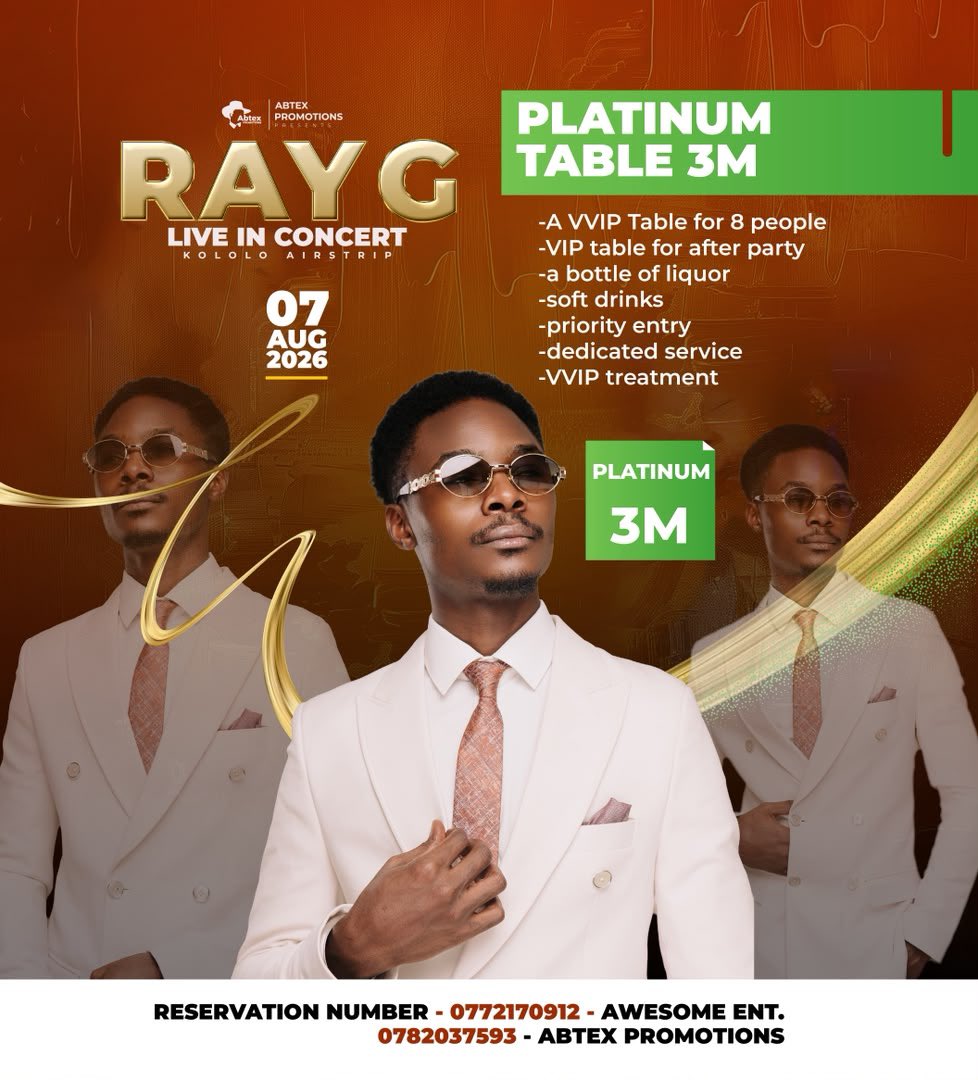 Ray_G_official's tweet photo. Secure your spot ✍️
#TuzeKololo https://t.co/Dg0rLuKhLu