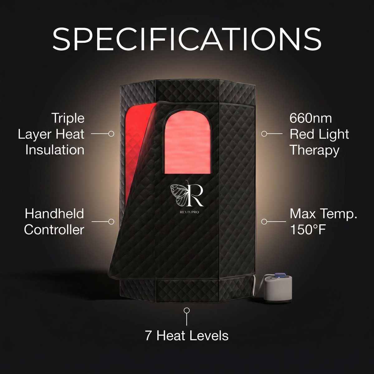 RevivPro's tweet photo. Compare: $349 industry-leader red-light sauna vs RevivPro RL001 at ~half. Same red-light spec class.

→ https://t.co/gSGIvhGOX3 https://t.co/VHM3fzrF4q