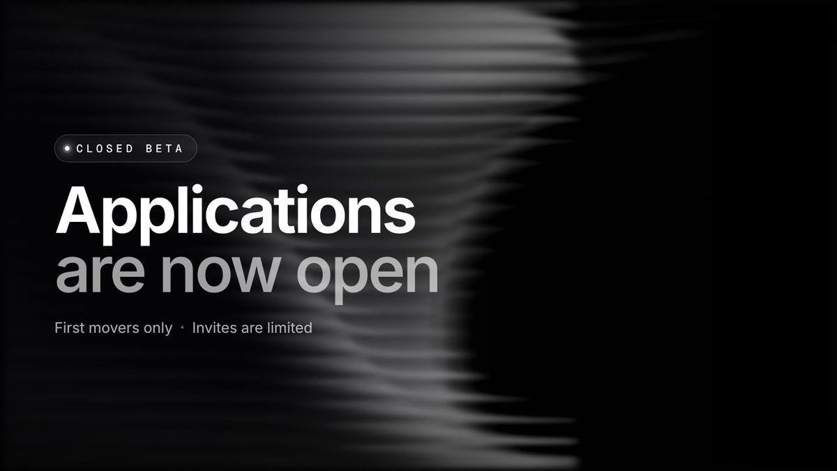 oppositetrade's tweet photo. Applications for the Opposite closed beta are open.

Invite-only · limited spots · for prediction-market traders.

Apply below 👇 https://t.co/TndKHtXhxh