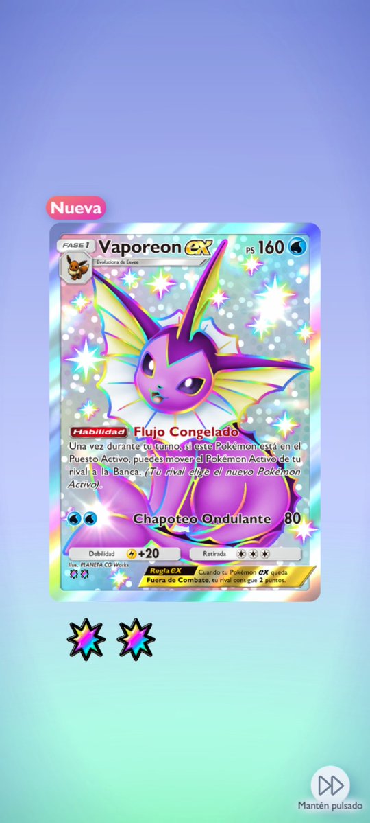 JoshTorrichum's tweet photo. 🧜🏻Esta carta echa vapor de shiny✨
#pokemontcgp #tcgp https://t.co/xV457eu04Z