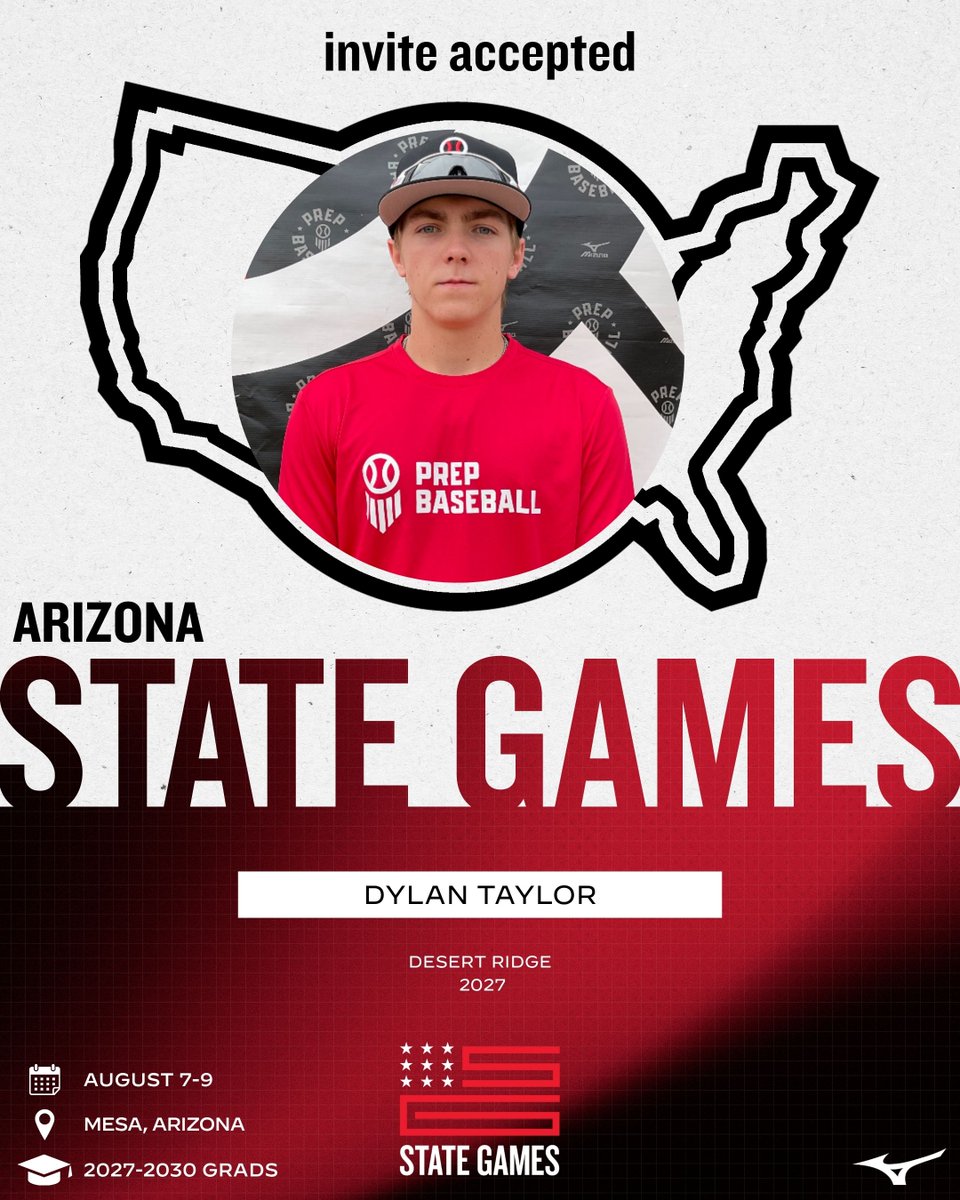 PrepBaseballAZ's tweet photo. 𝘼𝙕 𝙎𝙏𝘼𝙏𝙀 𝙂𝘼𝙈𝙀𝙎: 𝙄𝙉𝙑𝙄𝙏𝙀 𝘼𝘾𝘾𝙀𝙋𝙏𝙀𝘿 ✅

Welcome the following players to the 2026 Arizona State Games.

The top invite-only event in the state 👀 Request an invite below.

Request an Invite 👉: https://t.co/NRVcM5kJCS

#BeSeen | #AZStateGames26 https://t.co/Gda8LOxA7m