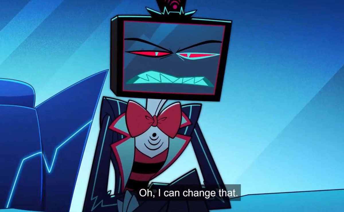 roisin0S's tweet photo. By ep7 it seems like Vox has realised Alastor’s ragebaiting keeps working on him so he’s trying to stay calm, though it rarely lasts long bc his impulsive emotions get the better of him https://t.co/iwA6Oc4w89