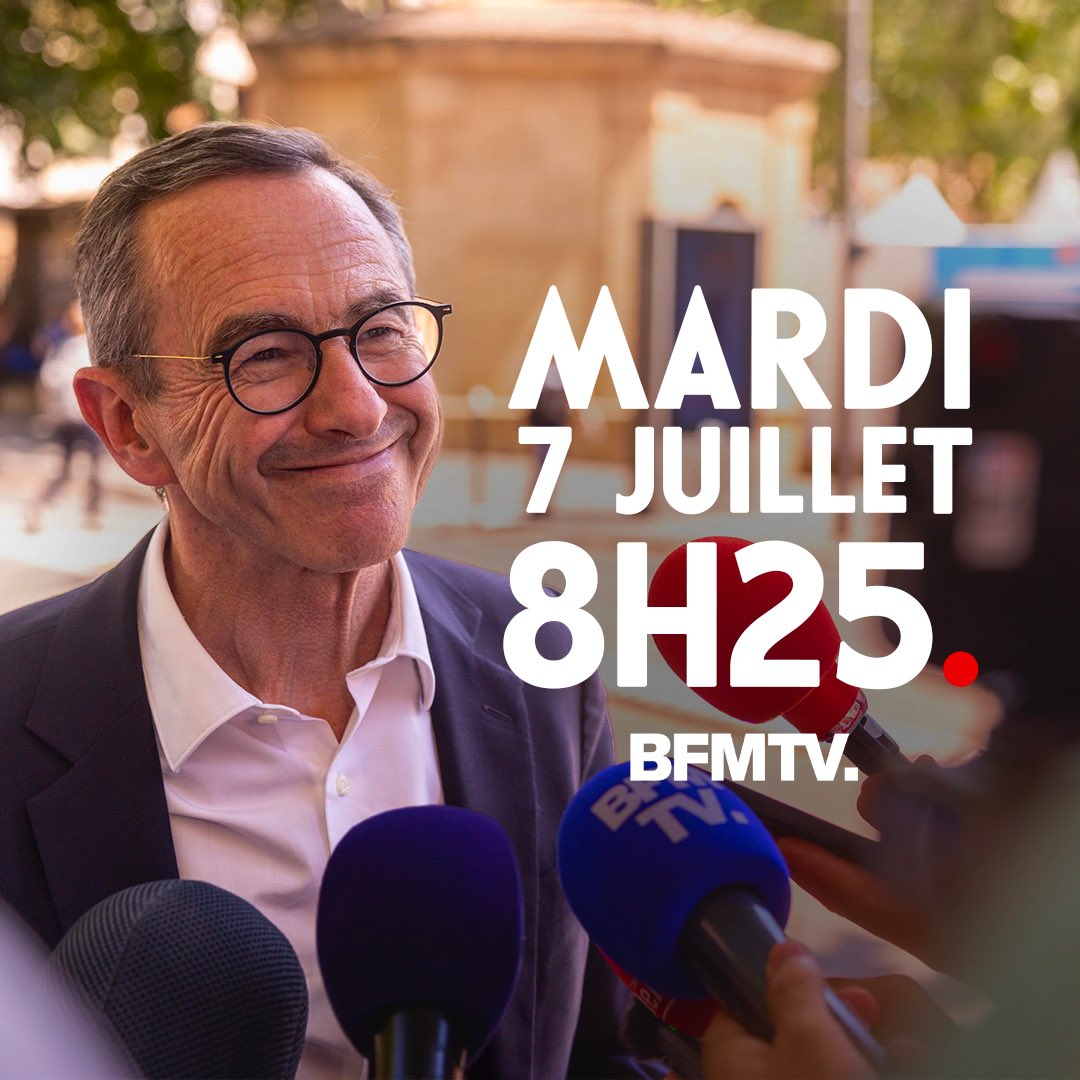 BrunoRetailleau's tweet photo. À demain sur @BFMTV, je serai l’invité d’@apollineWakeUp ! https://t.co/SB8LpzSZtL