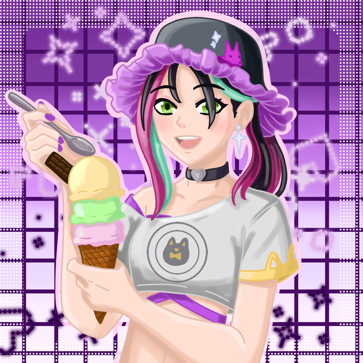 Revaliart's tweet photo. My entry for the #VGenChallenge the theme is ice cream
I made Sand Witch Helsie from Fortnite
#Helsie #SandWitchHelsie #HelsieFortnite #Fortnite #VGenArt #FortniteArt #FortniteFanArt #FortniteSummerSkin #CommissionsOpen #artmoots #AvailableForCommission https://t.co/eGSBPpmtm3