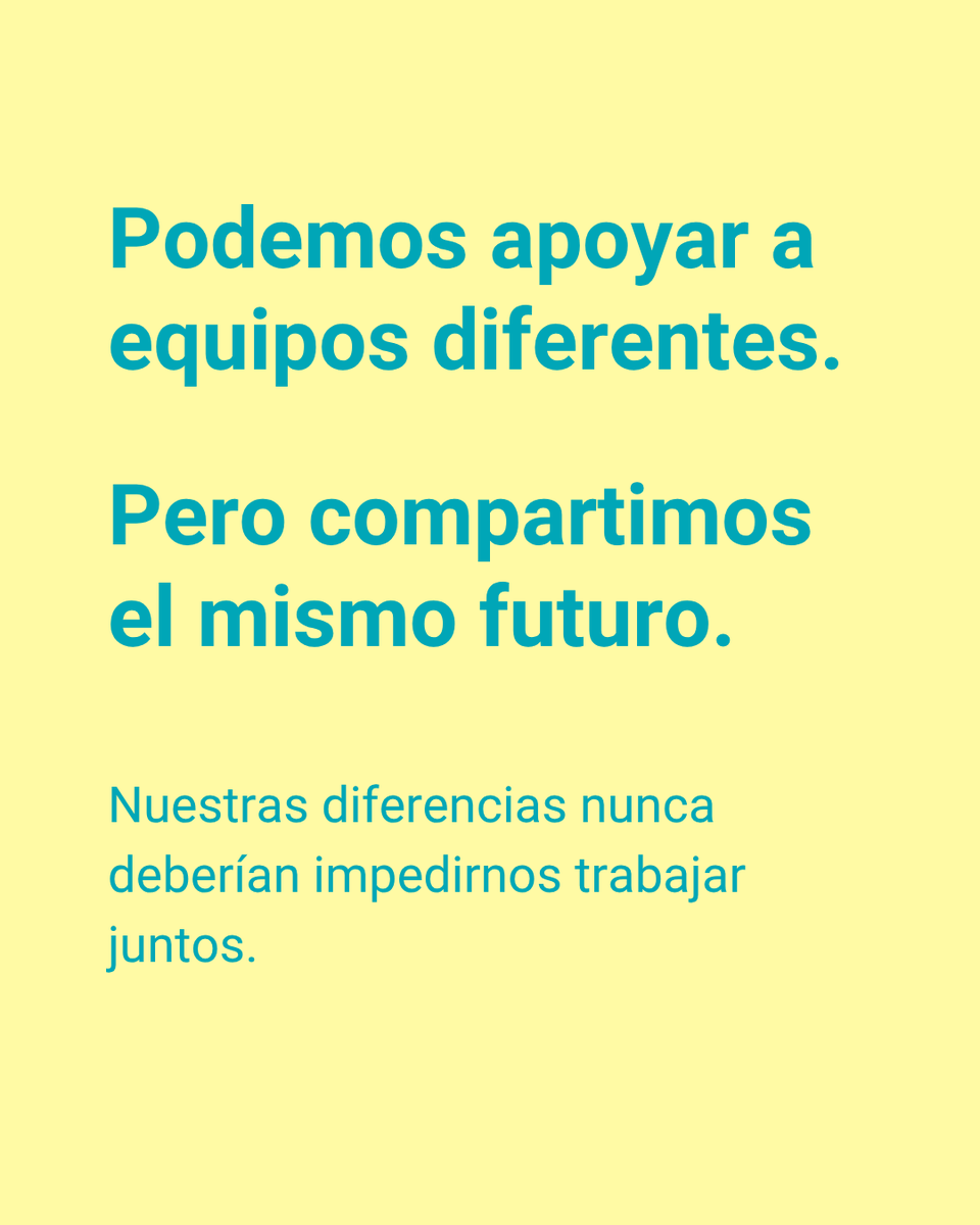 ONUecuador's tweet photo. Nuestras diferencias no son una barrera, sino una oportunidad. 🤝🌎

Como en la cancha, apoyamos equipos distintos pero compartimos la misma meta: un futuro sostenible y justo para todos. Es hora de jugar en equipo por el planeta. 

#5AñosContraElOdio #NoOneOnTheSidelines #ODS https://t.co/uR3E7gk47I