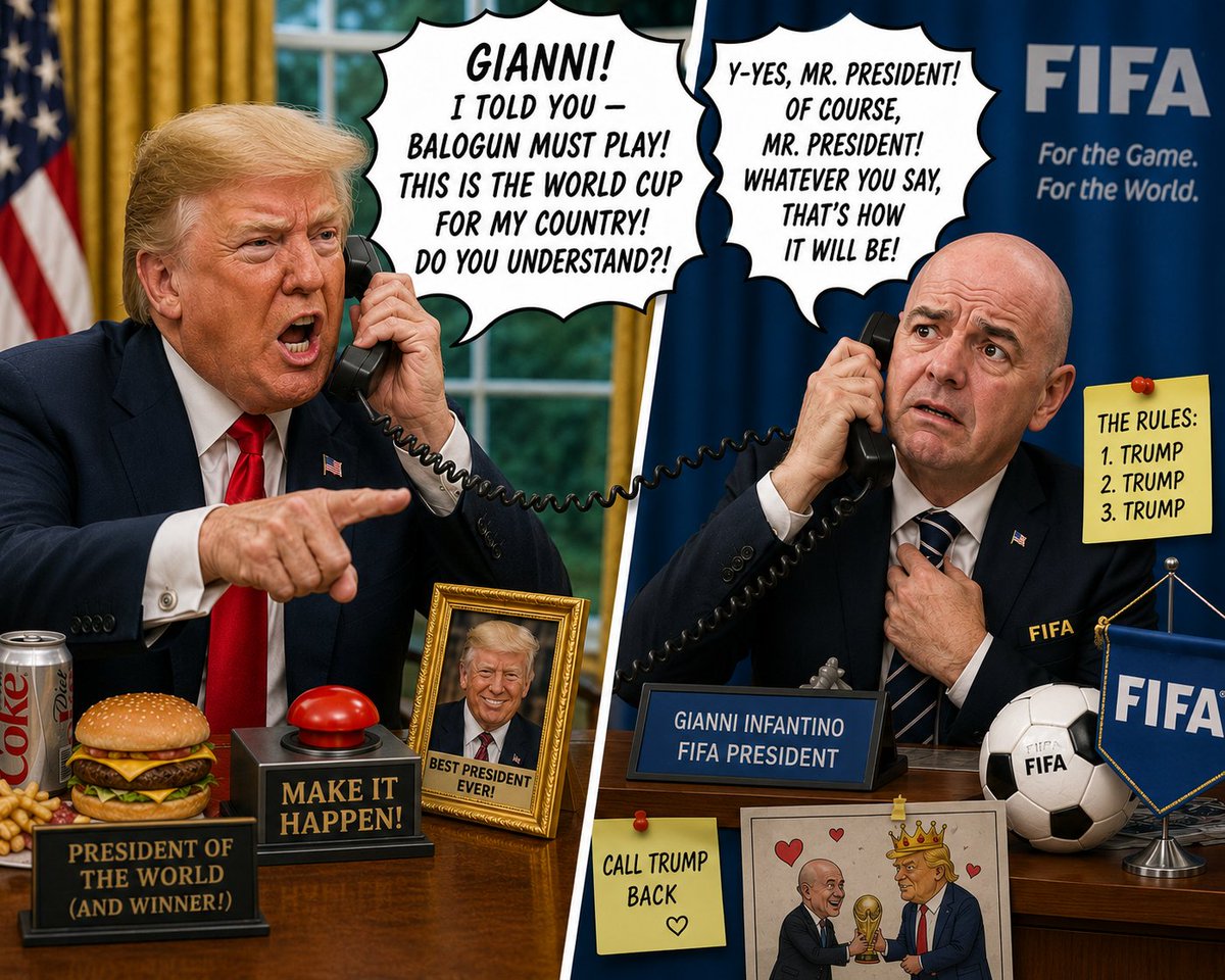 BeketAdil's tweet photo. #Football #GianniInfantino #DonaldTrump #USA #FIFA https://t.co/9oYymhuNaQ